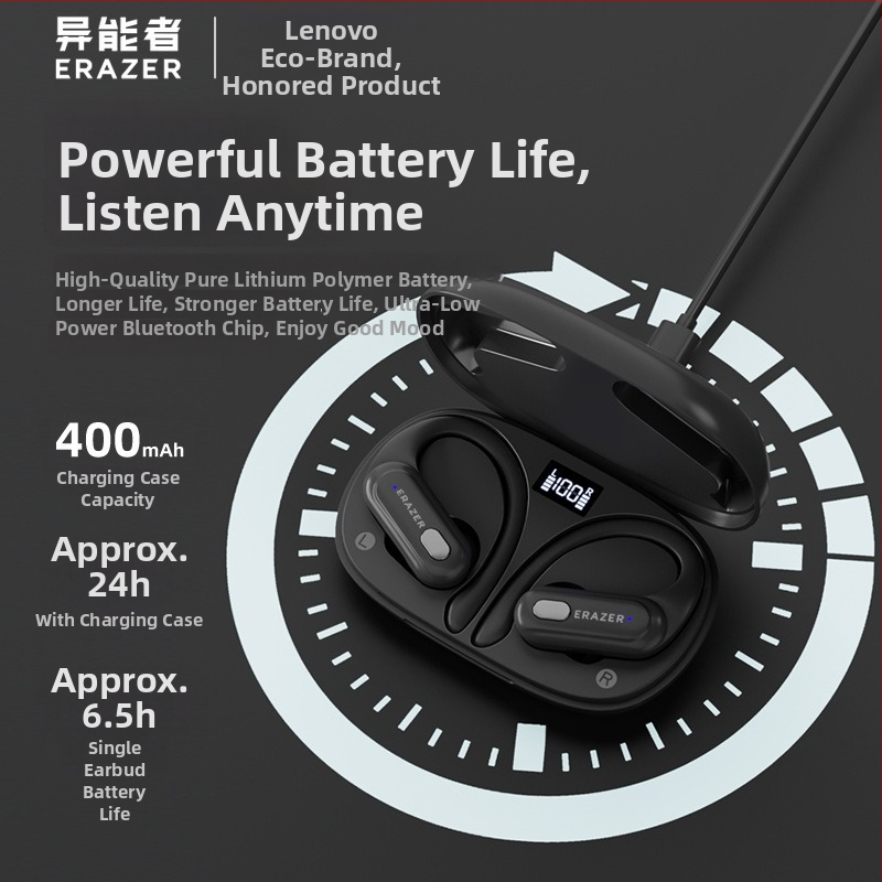 Xt60Pro Bežične Bluetooth slušalice s digitalnim zaslonom, visokokvalitetan zvuk i dugotrajna baterija, za uho, vanjski sportski headset