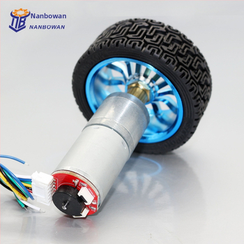 Set za pametni automobil JGA25-371: motor s reduktorom od 25 mm s enkoderom, nosač kotača i spojnik