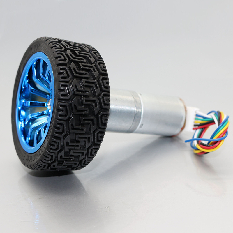 Set za pametni automobil JGA25-371: motor s reduktorom od 25 mm s enkoderom, nosač kotača i spojnik