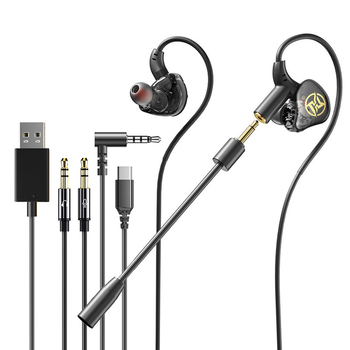 Neutral E11 gaming slušalice, žične, dizajn in-ear/ear-hook, dugi mikrofon, 3.5 mm priključak, 12 mm zvučnik, silikonske maskice