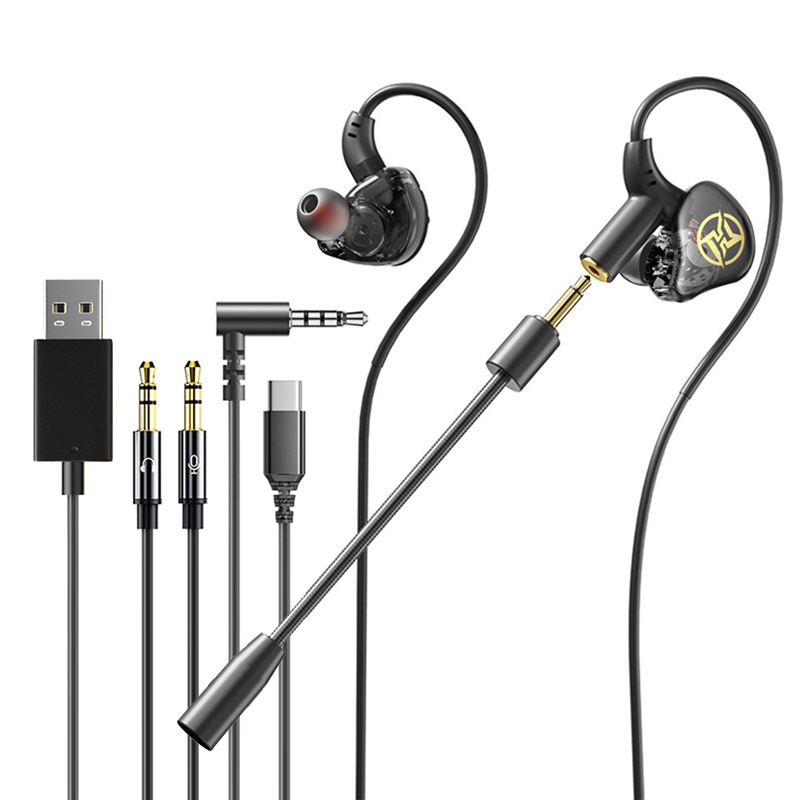 Neutral E11 gaming slušalice, žične, dizajn in-ear/ear-hook, dugi mikrofon, 3.5 mm priključak, 12 mm zvučnik, silikonske maskice