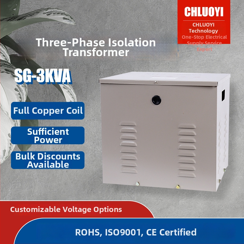Vlastný PV trojfázový suchý izolačný transformátor SG-3KVA, 380V na 220V