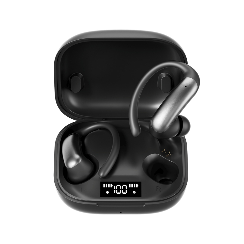 M144 bežične Bluetooth slušalice s kukom za uho i unutarnjim dizajnom, Bluetooth 6.0, domet 10 m, svjetlosni efekt disanja, trajanje baterije 4–8 sati, niska latencija za esports