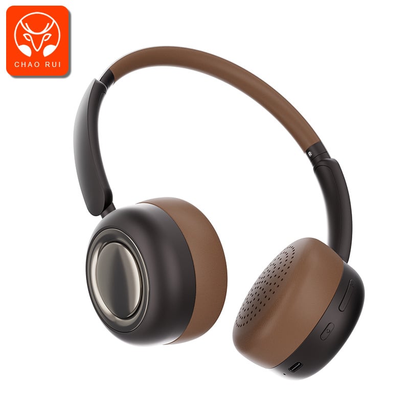 Chaorui CR28 Bežične slušalice preko uha Bluetooth 6.0, dugotrajna baterija, visokokvalitetan zvuk, retro metalni dizajn, IPX4, stereo zvuk