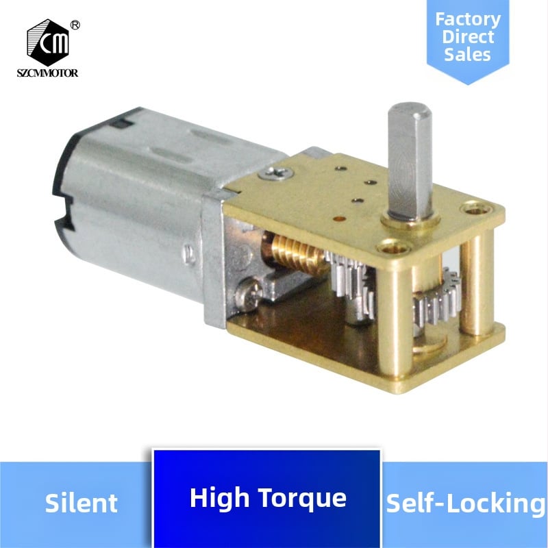 Mali DC motor N20 s potpuno metalnim zupčanicima i turbinskom redukcijom, 12V, niska brzina