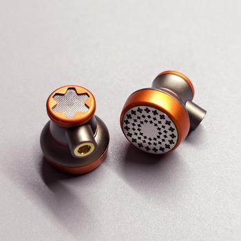 Xingqiong MMCX slušalice, žične HiFi slušalice s dvostrukim dinamičkim pogonima, polu-ušni dizajn s mikrofonom, retro stil
