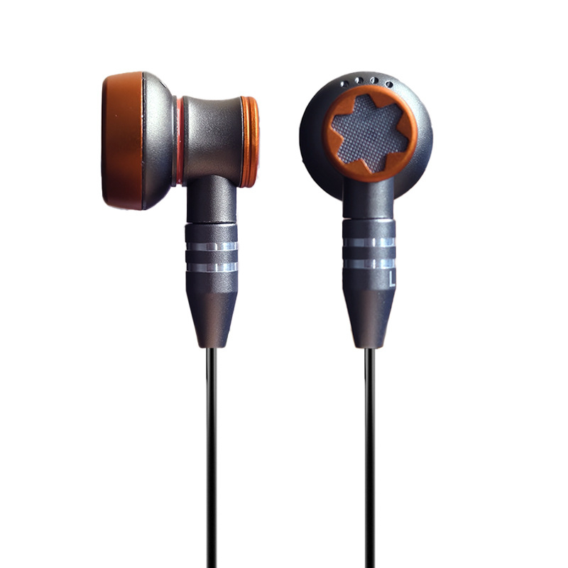 Xingqiong MMCX slušalice, žične HiFi slušalice s dvostrukim dinamičkim pogonima, polu-ušni dizajn s mikrofonom, retro stil