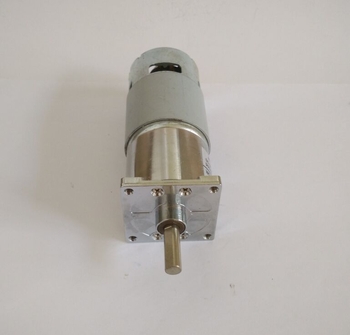 Mikro četkasti DC motor s reduktorom, model 42GAF-775, kvadratni poklopac