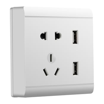 Повърхностно монтиран USB изход с 86-тип ключ-панел, два USB порта