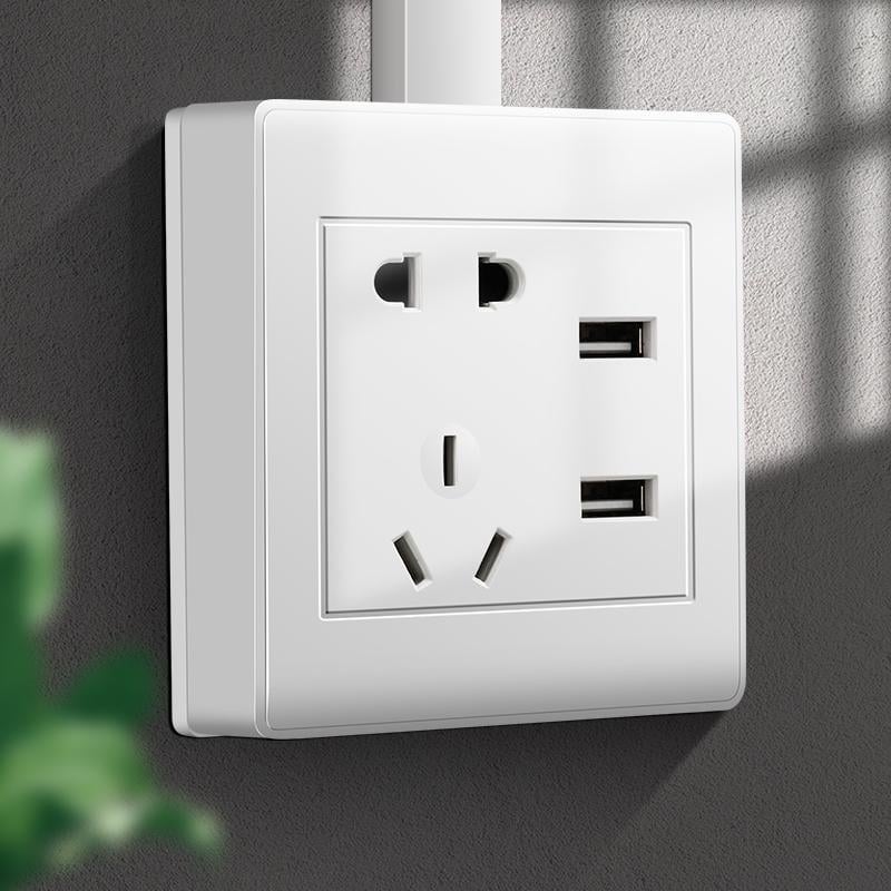 Повърхностно монтиран USB изход с 86-тип ключ-панел, два USB порта
