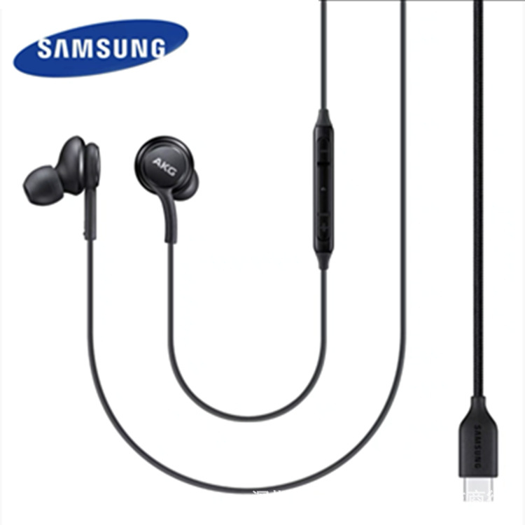 USB-C AKG in-ear slušalice za Samsung Note10/S20, s kabelskim mikrofonom i daljinskim upravljačem, snažan bas
