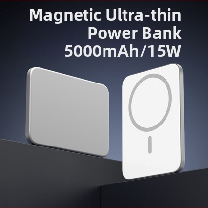 3C certificirani 6 mm tanak magnetski power bank s bežičnim punjenjem 22,5 W i brzim punjenjem 15 W, prenosni MagSafe-kompatibilan