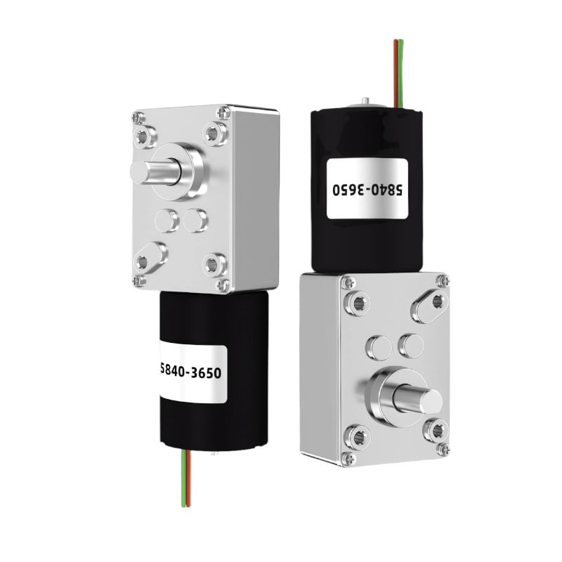 Motor DC brushless cu angrenaj melcat, 12V/24V, reglaj viteză, auto-blocare, înaltă putere