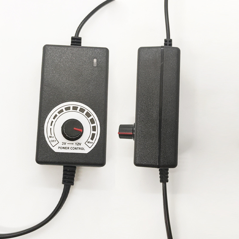 Регулируемо захранване 3–12V 2A; превключващо захранване 9–24V 1A; захранване с регулиране на температурата, скоростта и напрежението