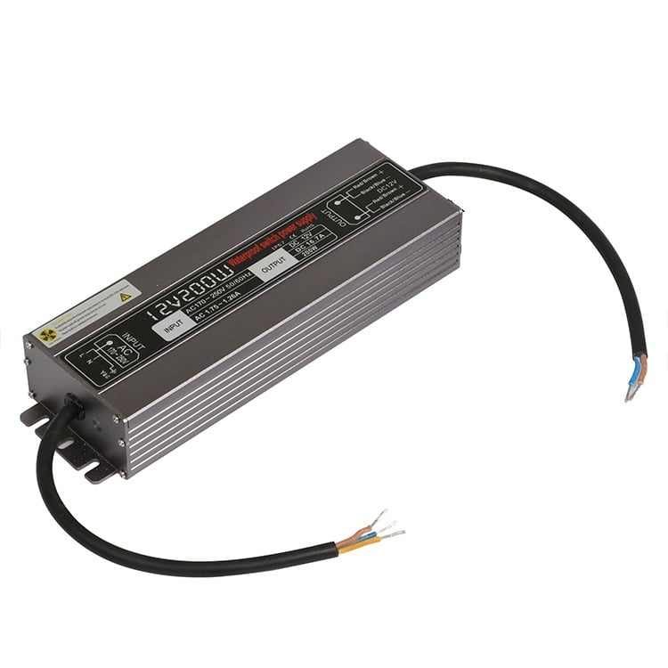 12V 200W водоустойчив LED превключващо захранване
