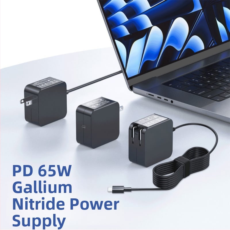 PD65W GaN adapter za prijenosna računala — kineski, američki, europski, britanski i australski standardi