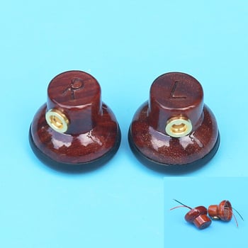 MMCX kućište za slušalice od crvene sandalovine, DIY – 15,4 mm plosna glava