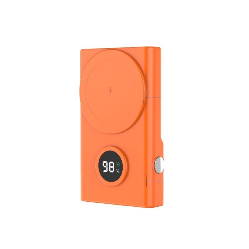Bluetooth power banka za selfie s magnetskim bežičnim punjenjem, 15W, držač za telefon, 10000mAh, velik kapacitet