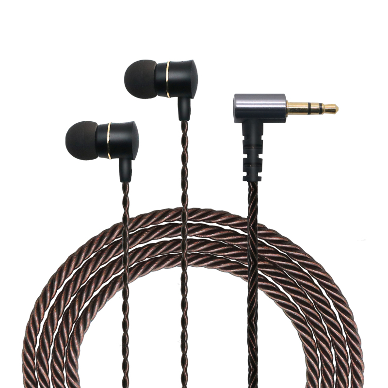 Četverostruko uvijene prozirne bakrene in-ear slušalice, s 3,5 mm i Type-C digitalnim sučeljem, žičane, s dubokim basom