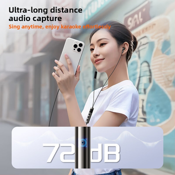 Căști cablu Type-C Y19 cu microfon și interfață audio încorporată, pentru karaoke și cântat în direct