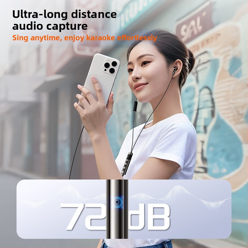 Căști cablu Type-C Y19 cu microfon și interfață audio încorporată, pentru karaoke și cântat în direct