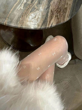 Bijele najlonke s velurskom teksturom i slovima – prozirne tanke za proljeće i jesen, seksi Lolita stil
