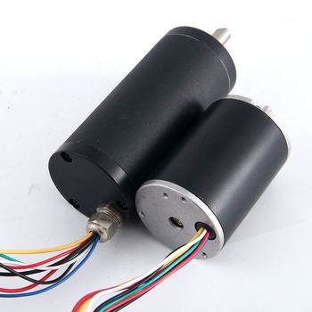 42 mm okrugli DC brushless motor s prilagodljivim osovinskim prirubom, prilagodljivo napajanje i brzina; kompatibilan s reduktorom s enkoderom kočnice