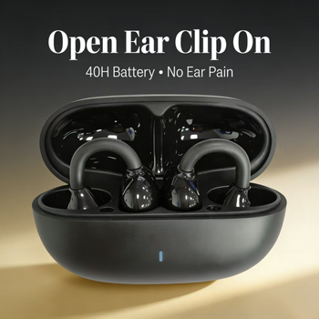 OWS căști Bluetooth cu clips pentru urechi, model A9pro, 2026 model, design elegant, autonomie ultra‑lungă, reducere a zgomotului în timpul sportului