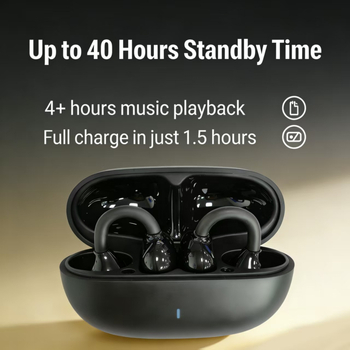 OWS căști Bluetooth cu clips pentru urechi, model A9pro, 2026 model, design elegant, autonomie ultra‑lungă, reducere a zgomotului în timpul sportului