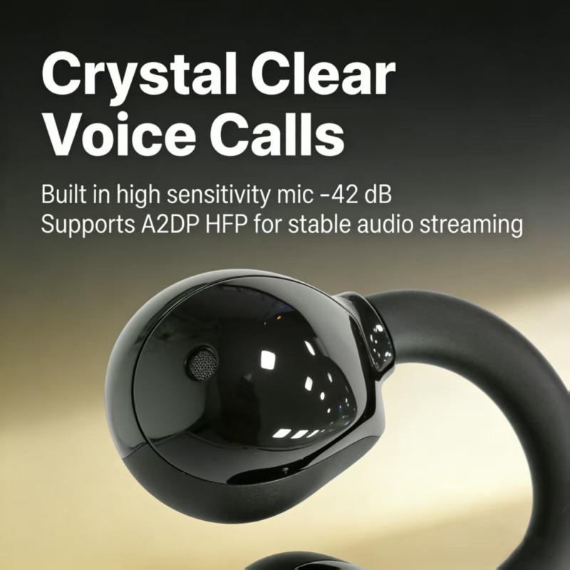 OWS căști Bluetooth cu clips pentru urechi, model A9pro, 2026 model, design elegant, autonomie ultra‑lungă, reducere a zgomotului în timpul sportului