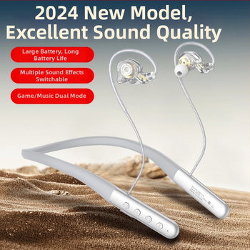 Bluetooth slušalice s neckband dizajnom, Hi-Fi zvuk, aktivna redukcija šuma, snažan bas, za trčanje, dugotrajna baterija