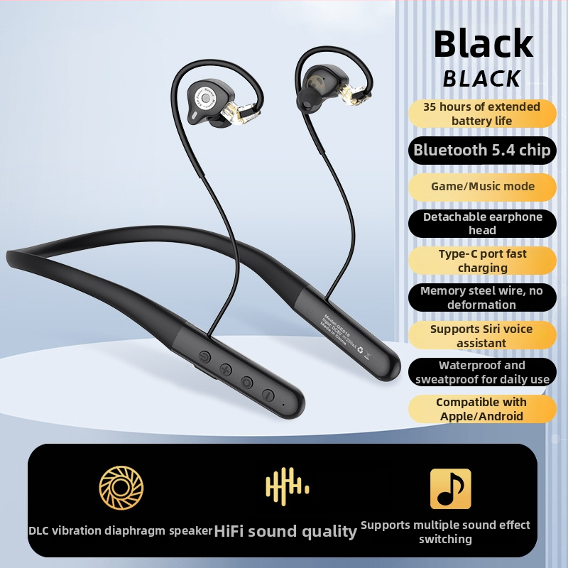 Bluetooth slušalice s neckband dizajnom, Hi-Fi zvuk, aktivna redukcija šuma, snažan bas, za trčanje, dugotrajna baterija