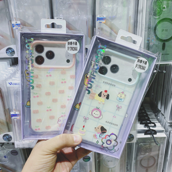 Husă pentru iPhone 17 Pro, atingere moale, desen animat în stil coreean