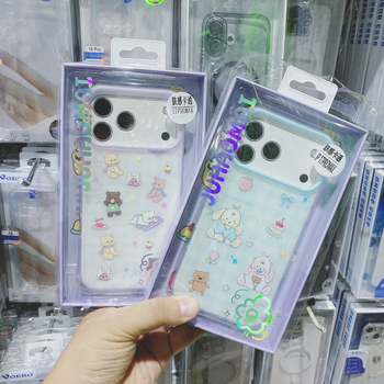 Husă pentru iPhone 17 Pro, atingere moale, desen animat în stil coreean