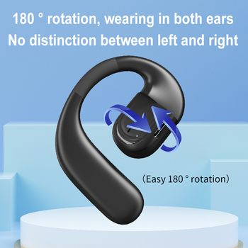OWS Bluetooth slušalice YJ78, s kostnom vodljivosti, otvoren dizajn za sportske potrebe, bežične, za nošenje na oba uha