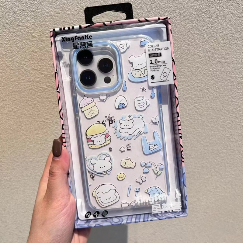 Good Partner Fantazijska serija karikatura futrola za telefon – silikon, zaštita od habanja i padova, za iPhone 14, 14 Pro i 14 Pro Max