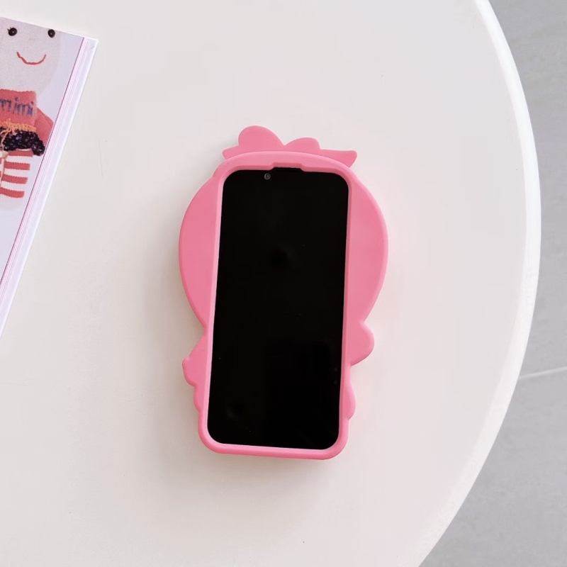 Kućište KT Cat Cartoon s motivom jagode za iPhone 14/15 Pro Max, otporno na padove