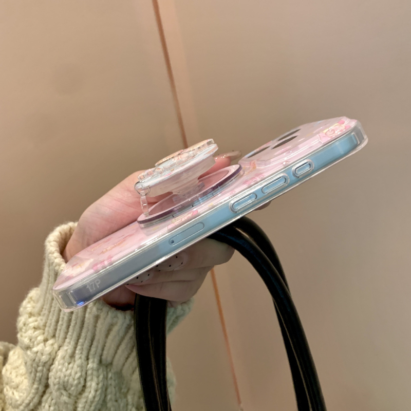 Slatka spavajuća svinja, futrola za telefon s 3-u-1 držačem, ružičasta, za iPhone 17 Pro Max / 16 Pro