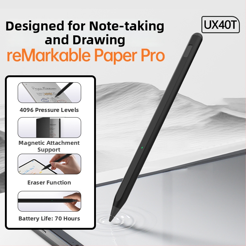 Stylus pre Remarkable Paper Pro s gumou, 4096 úrovní tlaku, magnetické uchytenie, dotykový displej