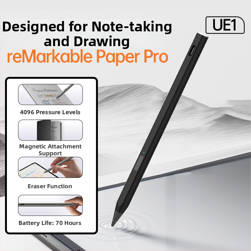 Stylus pre Remarkable Paper Pro s gumou, 4096 úrovní tlaku, magnetické uchytenie, dotykový displej