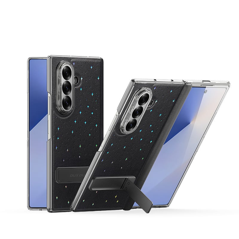DUX DUCIS kućište Samsung Z Fold7 s kožnim dojmom i dizajnom snovitog zvjezdanog neba Flip