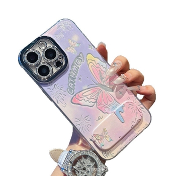 Akrilni stalak za ogledalo za kućišta iPhone, Cartoon/Ins stil, sladak dizajn, zaštita od trošenja i padova, kompatibilan s različitim modelima iPhone.