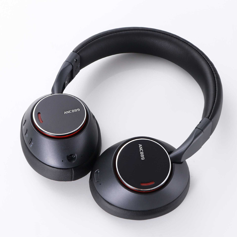ANC Bluetooth slušalice za glavu s aktivnim otklanjanjem buke, rotirajuće i sklopive, poslovni stil, visokokvalitetan zvuk