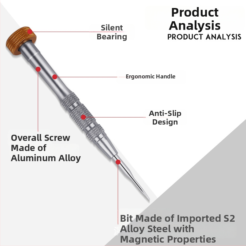 Magnetski precizni set odvijača za mobilne telefone Apple i Android — 0,8 mm petokraka, T2 Torx, 2,2 srednja ploča