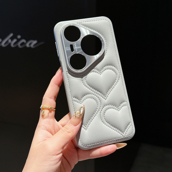 Maska za Huawei P80 Pro / P80 Ultra – TPU, motiv srca, sladak minimalistički stil