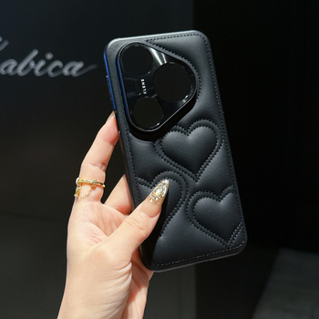 Maska za Huawei P80 Pro / P80 Ultra – TPU, motiv srca, sladak minimalistički stil