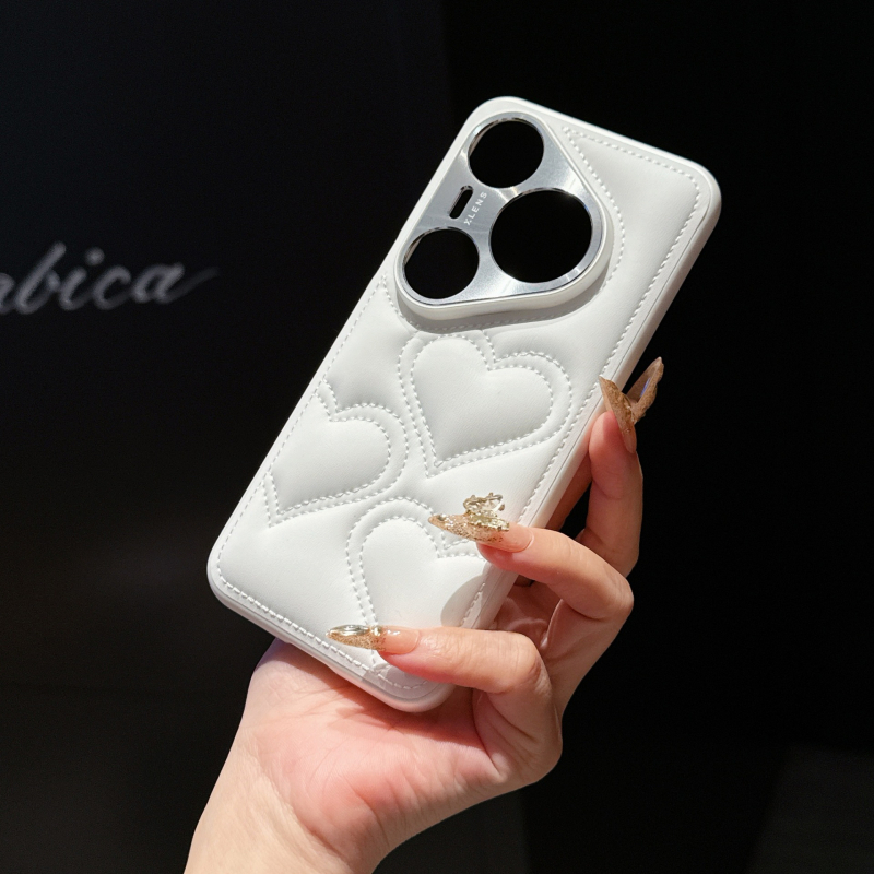 Maska za Huawei P80 Pro / P80 Ultra – TPU, motiv srca, sladak minimalistički stil