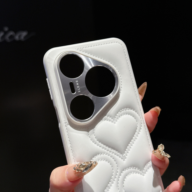 Maska za Huawei P80 Pro / P80 Ultra – TPU, motiv srca, sladak minimalistički stil