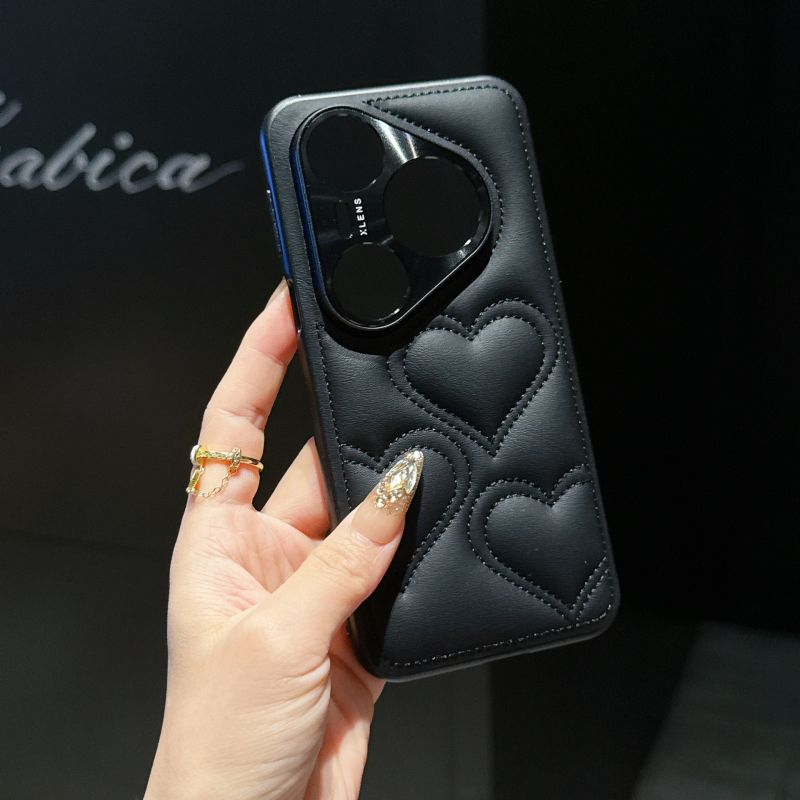 Maska za Huawei P80 Pro / P80 Ultra – TPU, motiv srca, sladak minimalistički stil