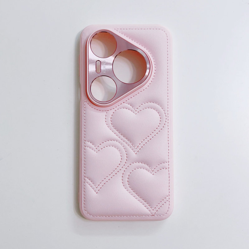 Maska za Huawei P80 Pro / P80 Ultra – TPU, motiv srca, sladak minimalistički stil